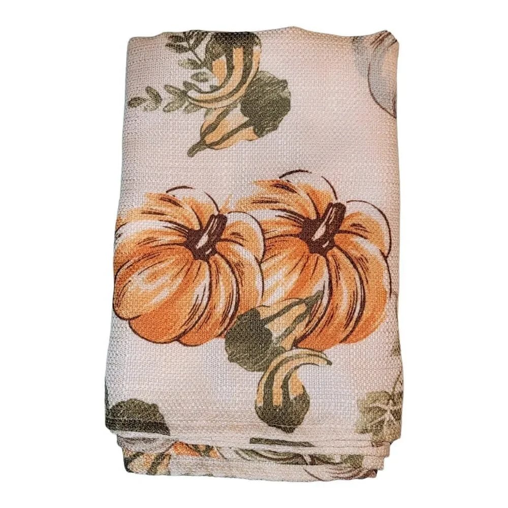 Thanksgiving Fall Pumpkin Autumn Harvest Tablecloth Runner Fabric‎ 60
